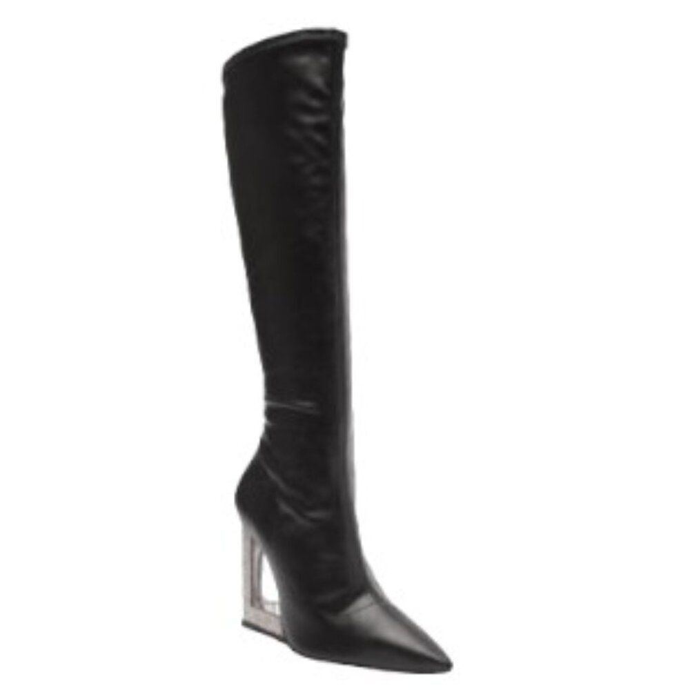 Schutz Filipa Leather Knee High Boot in Black 6B